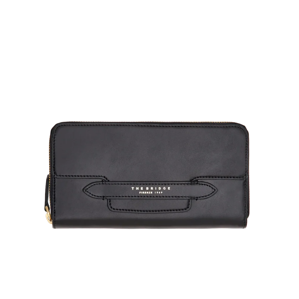 Portafogli The Bridge Lucrezia in pelle donna con portamonete -0173320130 - nero
