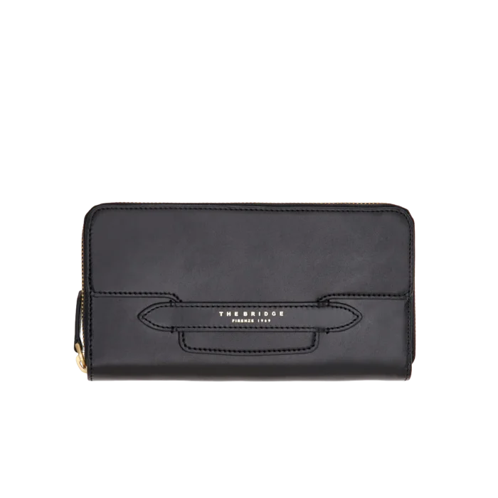 Portafogli The Bridge Lucrezia in pelle donna con portamonete -0173320130 - nero