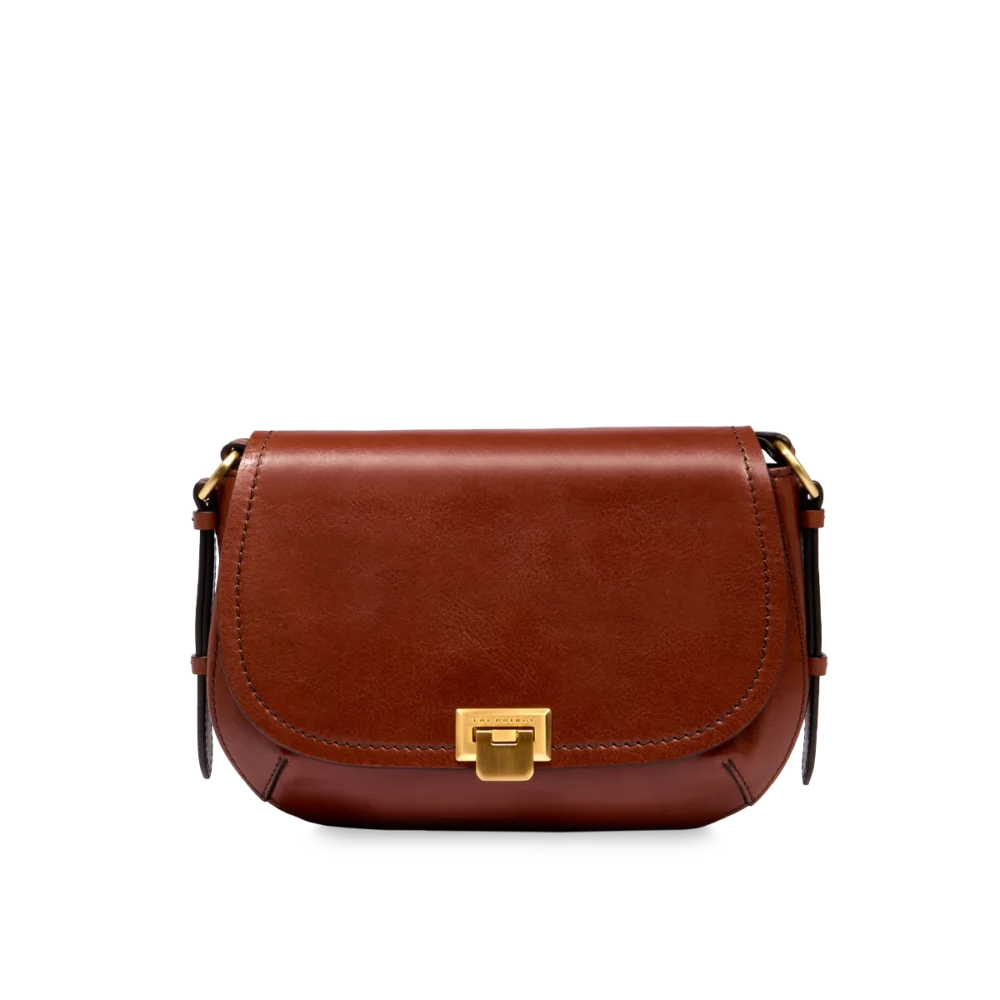Borsa The Bridge Federica tracolla pelle -0421140114 - Marrone/oro