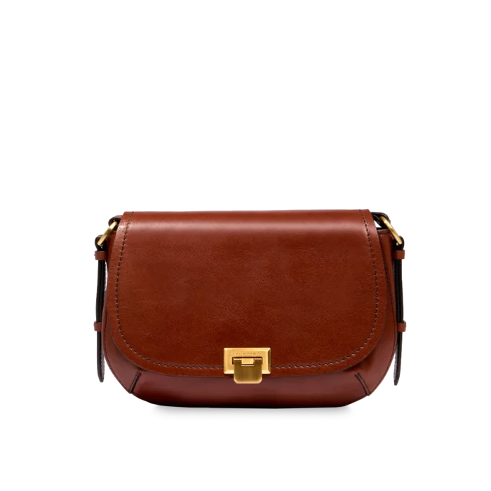 Borsa The Bridge Federica tracolla pelle -0421140114 - Marrone/oro