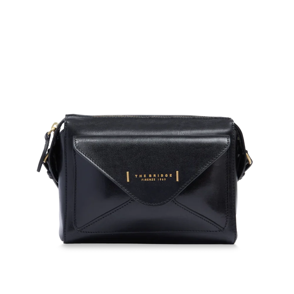 Borsa tracolla pelle chiusa con zip the bridge - immagine 3
