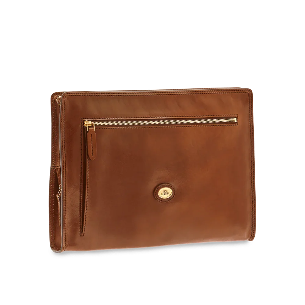 Portadocumenti The Bridge Story uomo pelle -0611090114 - Marrone/oro