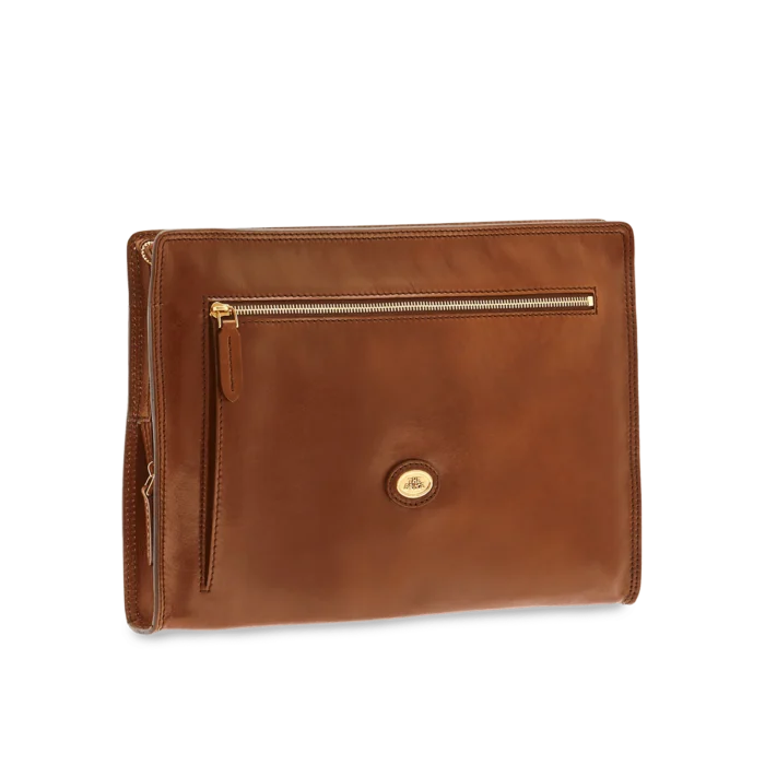 Portadocumenti The Bridge Story uomo pelle - 0611090114 - Marrone/oro