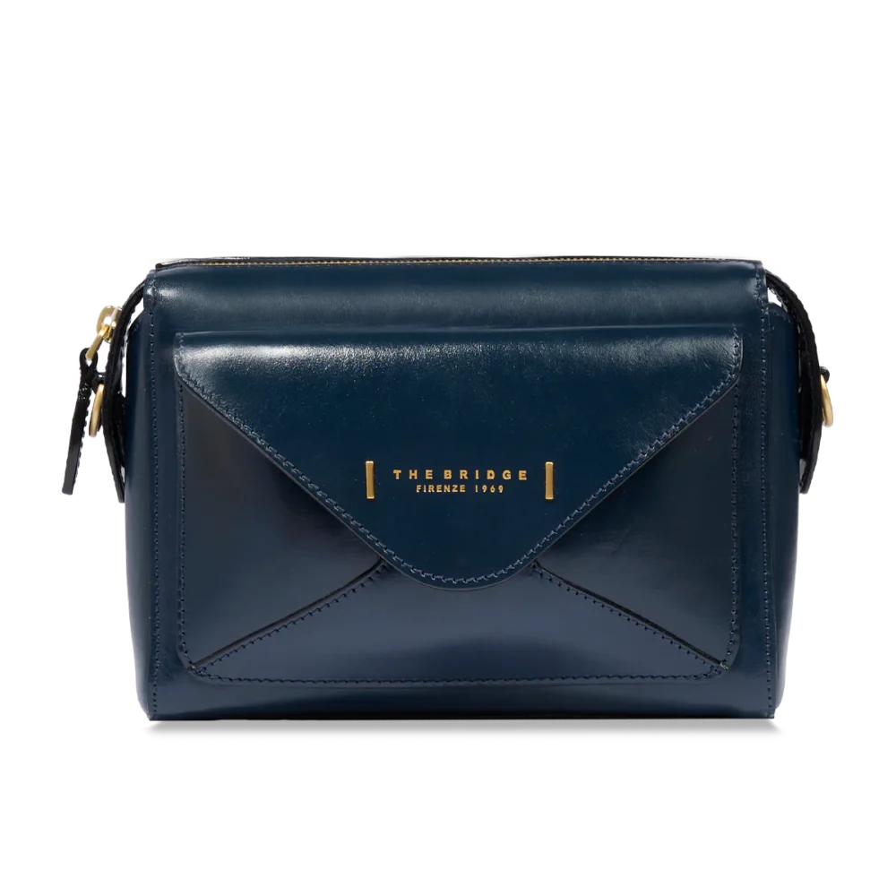 Borsa tracolla The Bridge in pelle con tasca frontale - 04290401