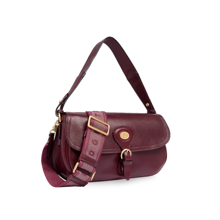 Borsa The Bridge a spalla in pelle grande con patta frontale - 045325D3