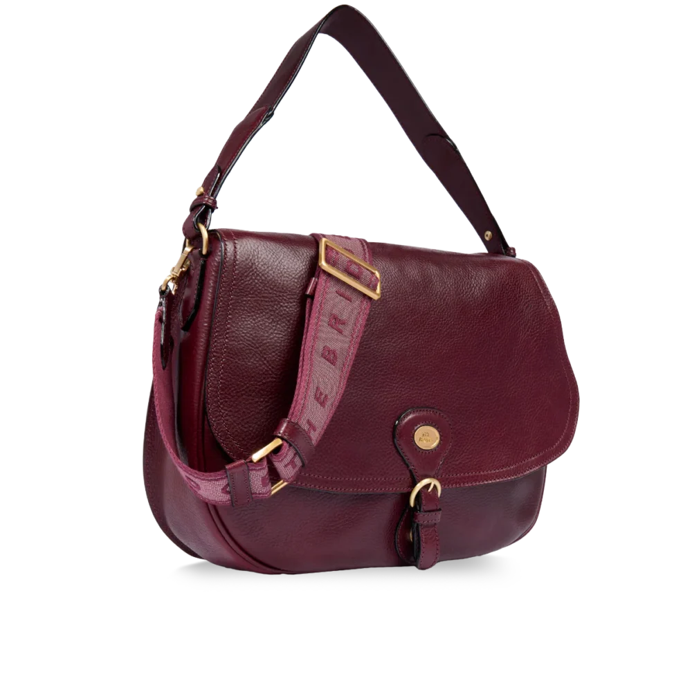 Borsa a spalla The Bridge in pelle grande con patta frontale - 045335D3YF