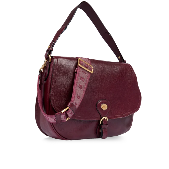 Borsa a spalla The Bridge in pelle grande con patta frontale - 045335D3YF