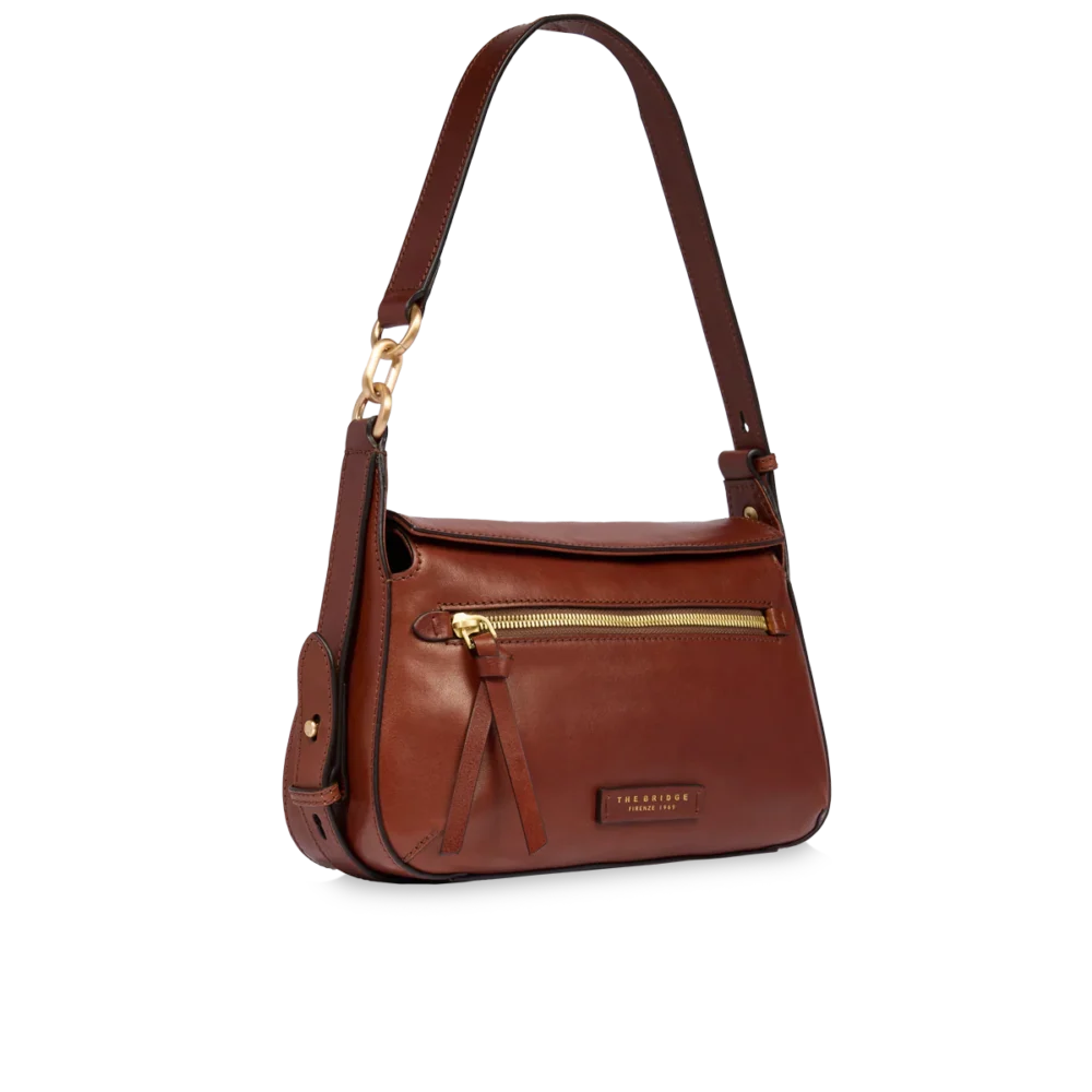 Borsa a tracolla in pelle The Bridge con chiusura e zip frontale - 045715011 - immagine 3