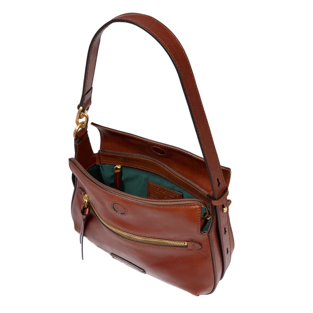 Borsa a tracolla in pelle The Bridge con chiusura e zip frontale - 045715011 - immagine 4
