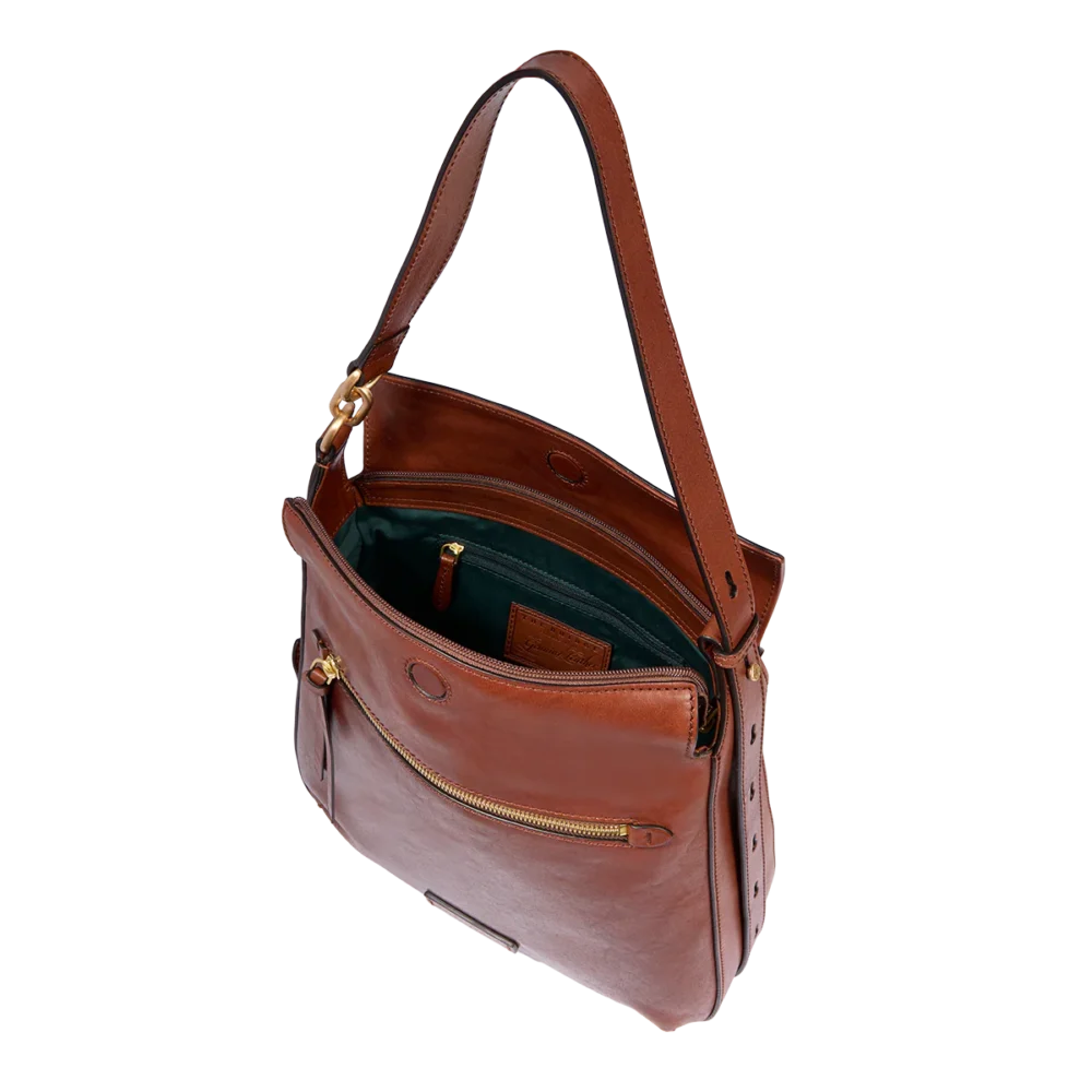 Borsa a spalla The Bridge in pelle con zip frontale - 04572501 - immagine 5