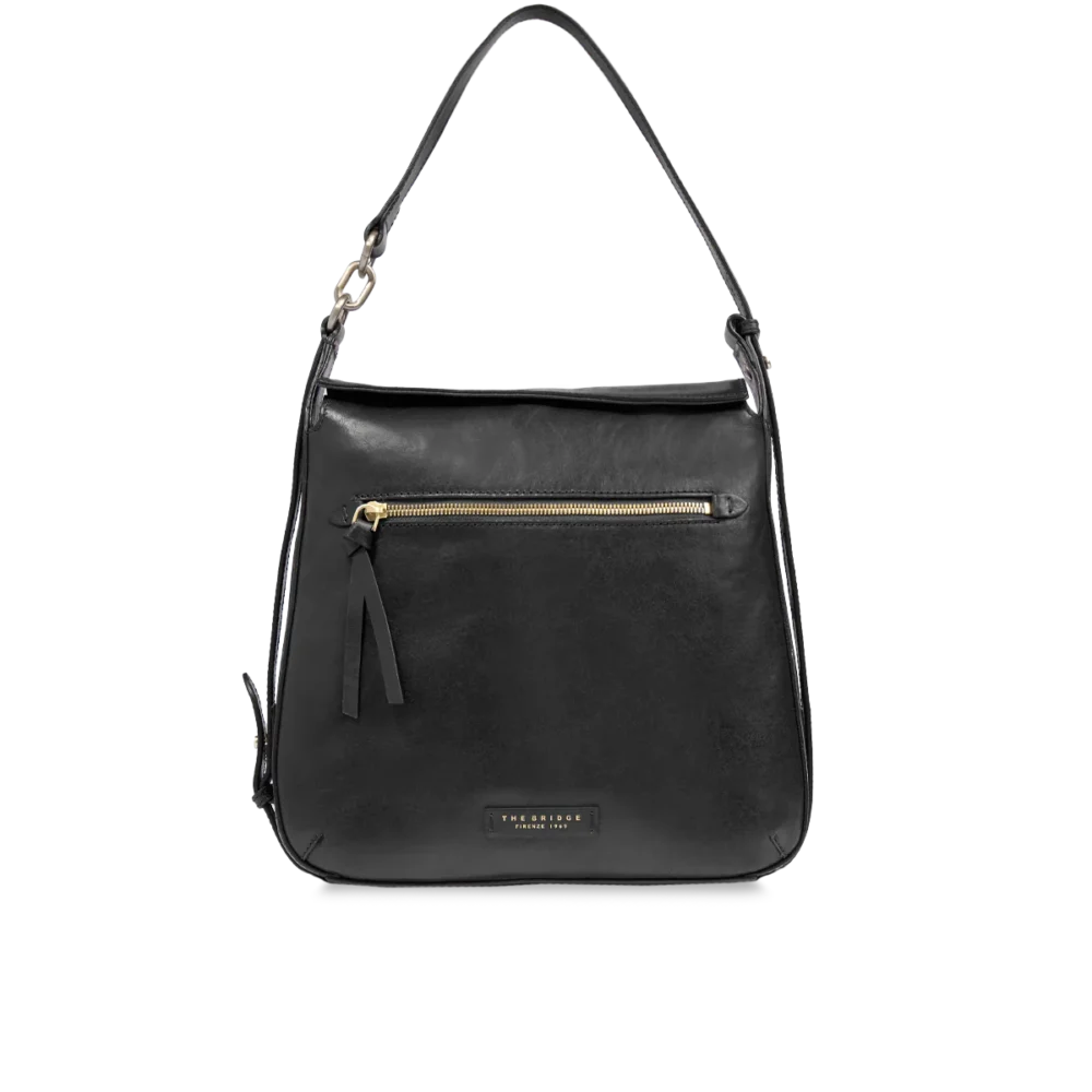 Borsa a spalla The Bridge in pelle con zip frontale - 04572501 - immagine 9