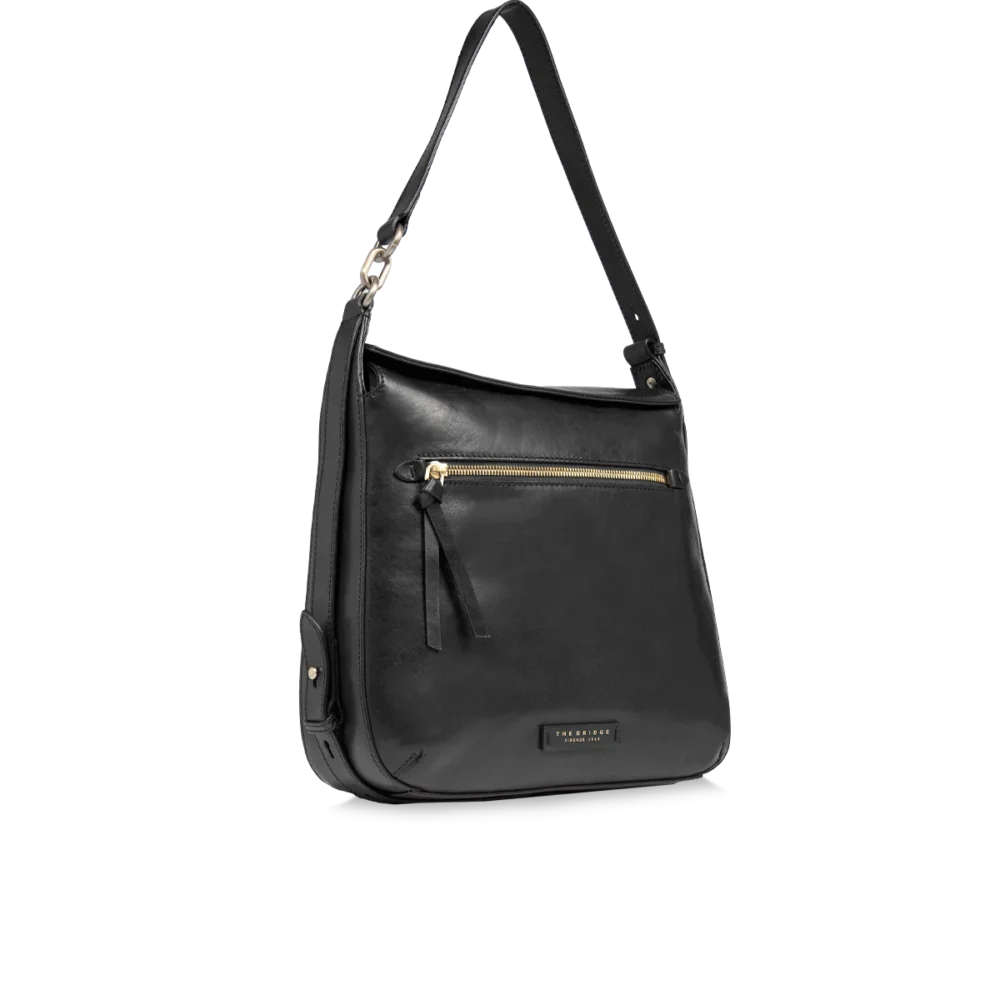 Borsa a spalla The Bridge in pelle con zip frontale - 04572501 - immagine 10