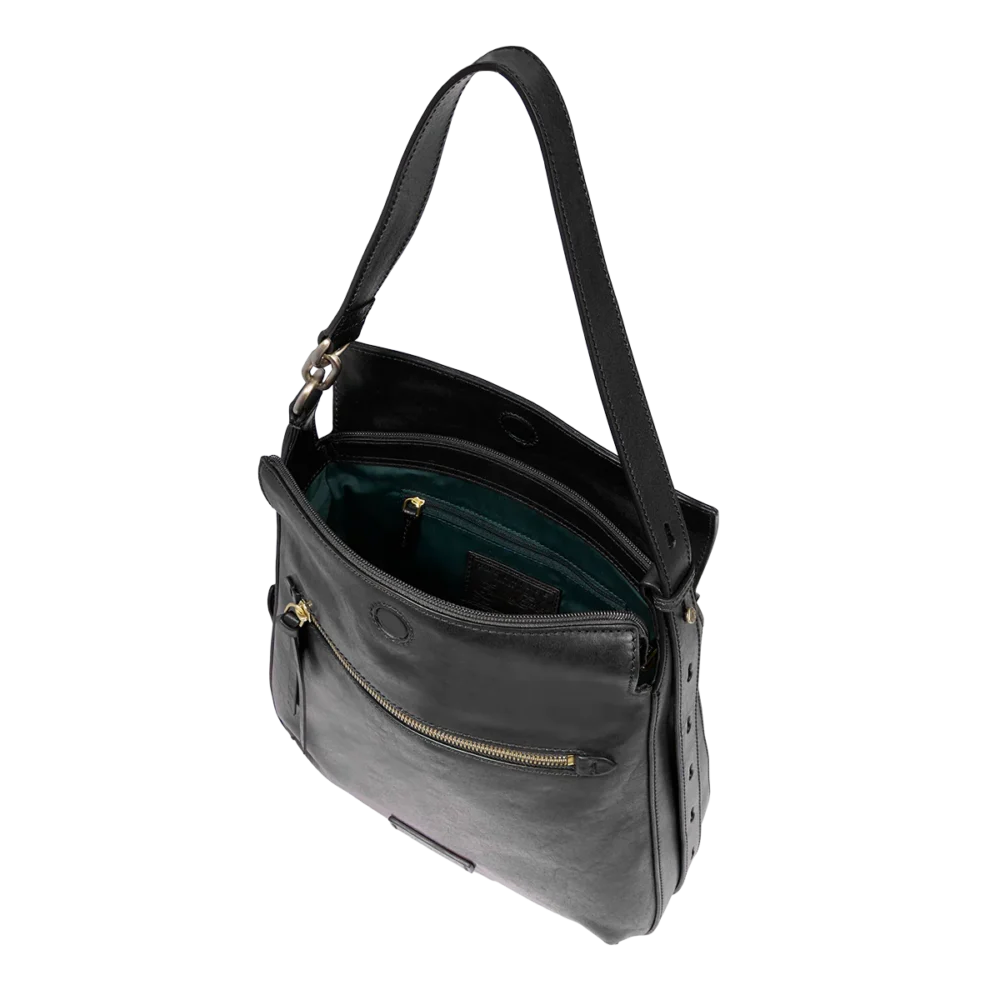 Borsa a spalla The Bridge in pelle con zip frontale - 04572501 - immagine 8