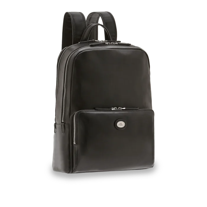 Zaino in pelle The Bridge porta pc uomo due zip - 0648100114