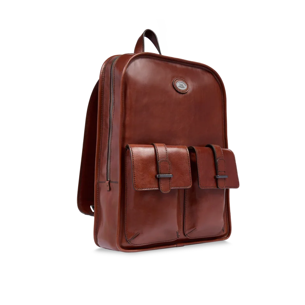 Zaino The Bridge in pelle uomo una zip e tasche frontali - 066105011 - immagine 4