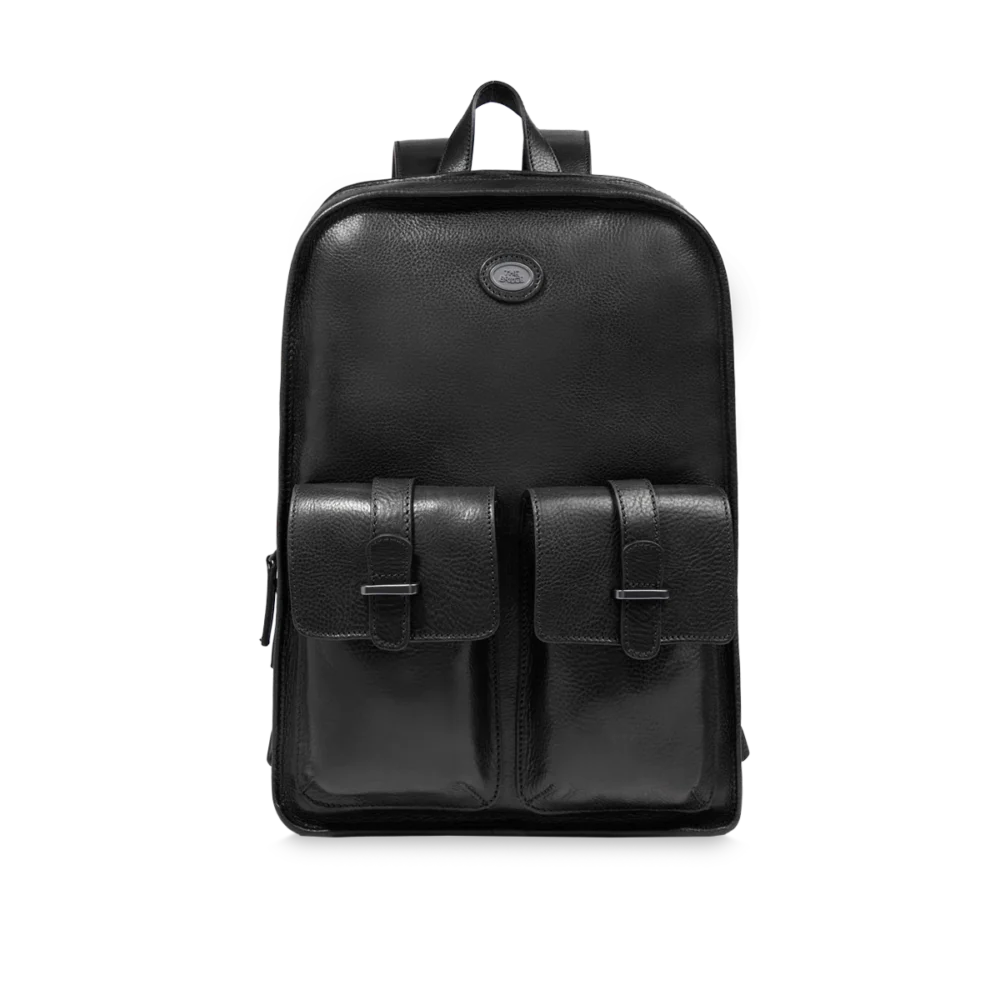 Zaino The Bridge in pelle uomo una zip e tasche frontali - 066105D37R
