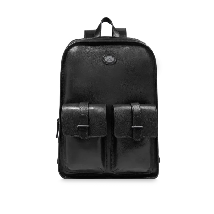 Zaino The Bridge in pelle uomo una zip e tasche frontali - 066105D37R