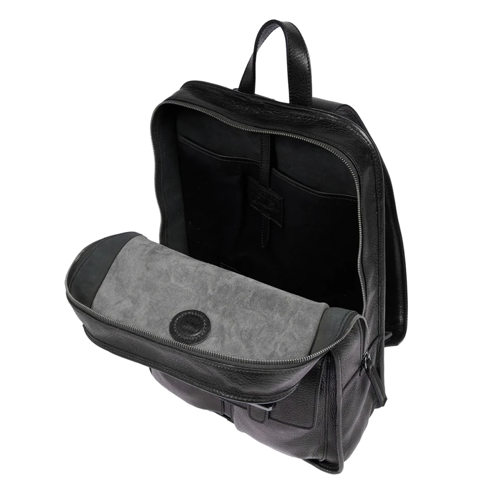 Zaino The Bridge in pelle uomo una zip e tasche frontali - 066105D37R - immagine 4