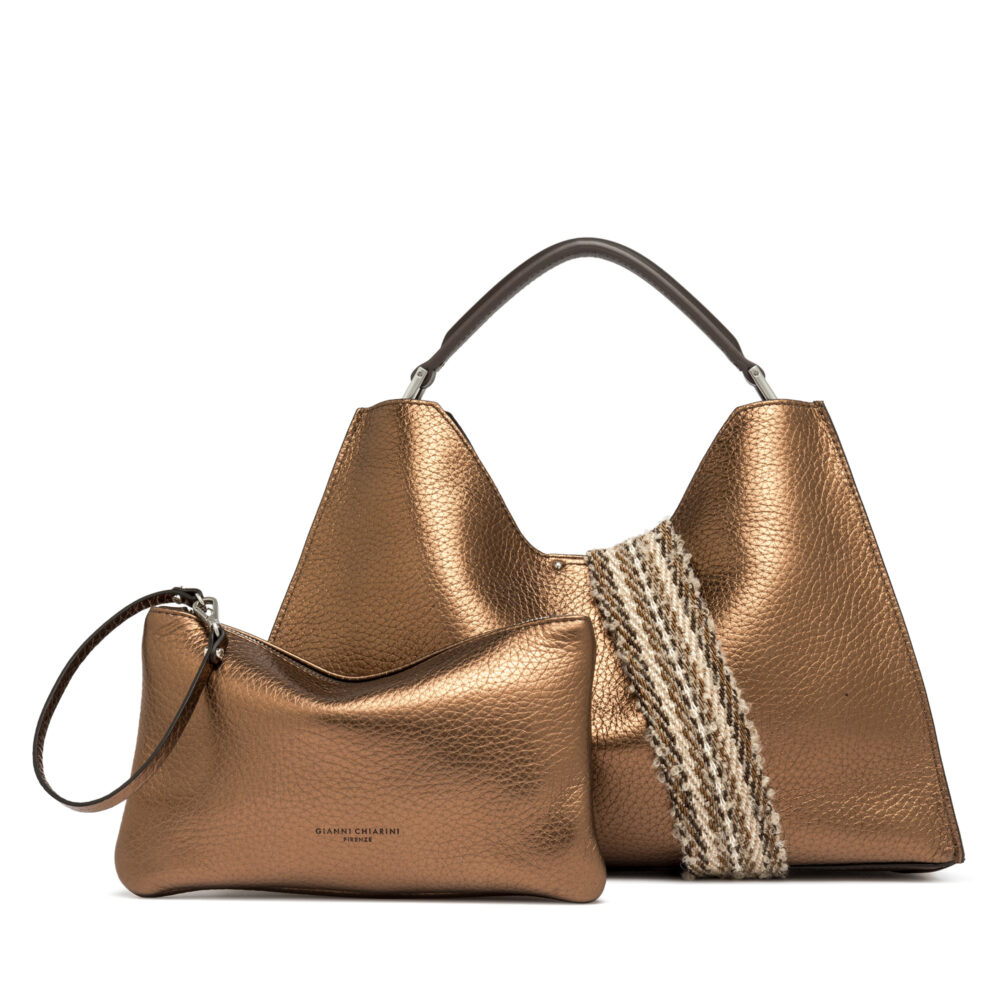 Borsa a mano Gianni Chiarini, AURORA - BS 10566 RNGDBL-NASPM - Bronzo - immagine 5