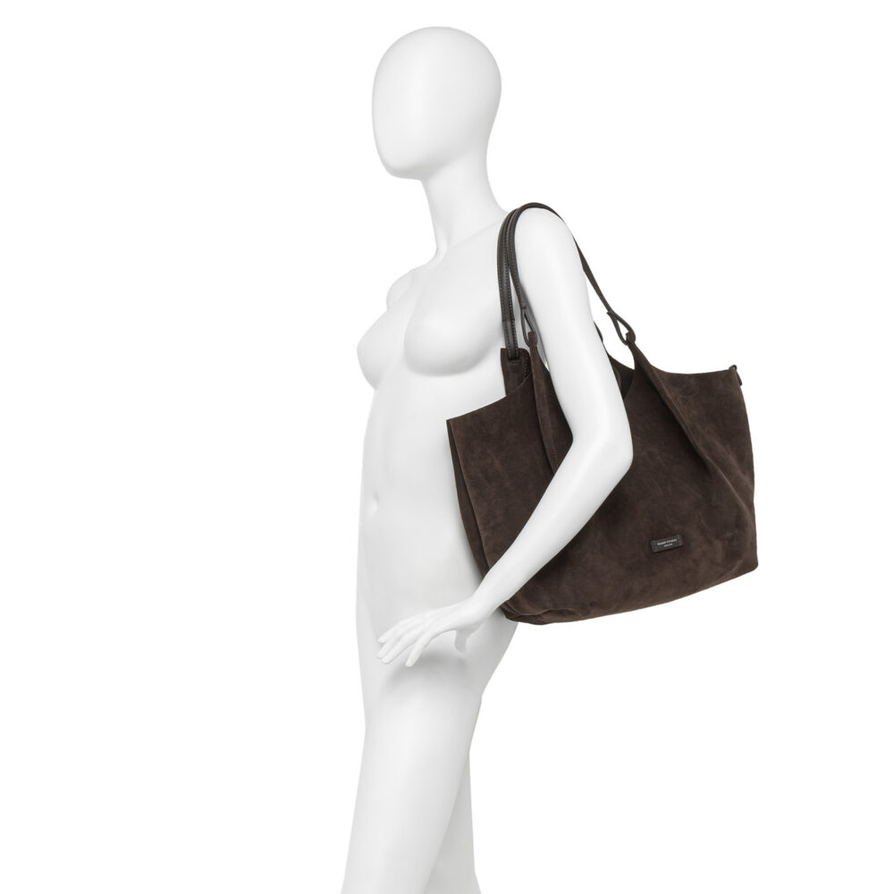 Borsa a spalla Gianni Chiarini Dua - BS 9780 CM-PL - Moka - immagine 4