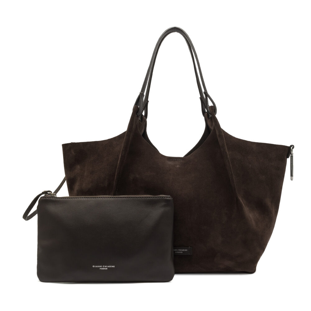 Borsa a spalla Gianni Chiarini Dua - BS 9780 CM-PL - Moka - immagine 3