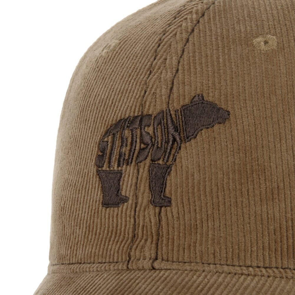 Cappellino Stetson a Coste Embroidered Bear - 69923 - Marrone - immagine 6