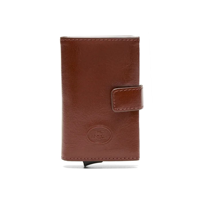 Portacarte The Bridge in pelle a scatto con protezione rfid STORY UOMO - 0140020101N