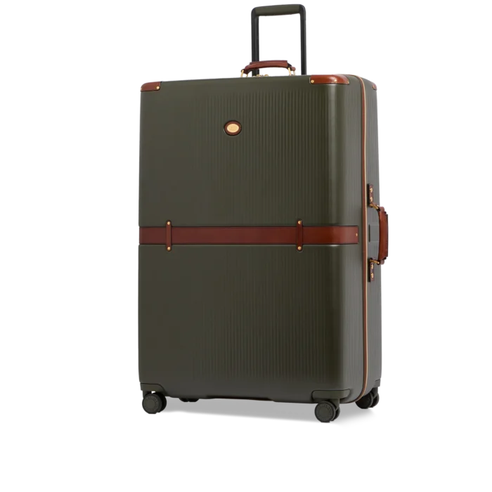 Trolley in pelle The Bridge  e policarbonato large STORY VIAGGIO TRUNKS - 0710452DF