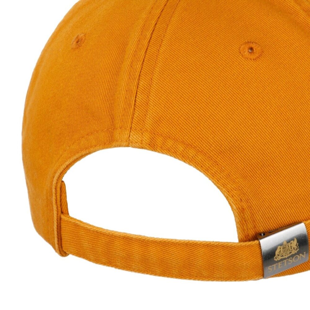 Cappellino Stetson Rector - Cotone - Protezione UV 40 Design Regolabile - 70886 - Arancio - immagine 3