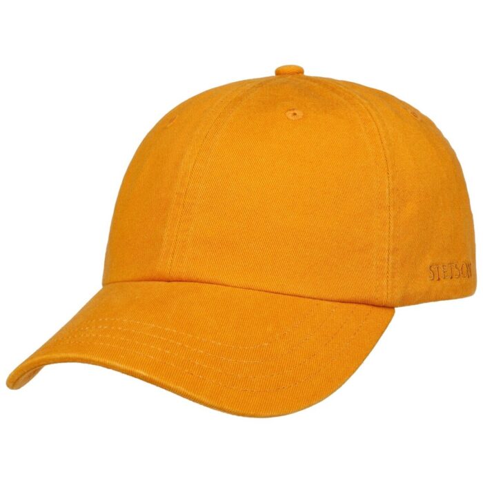 Cappellino Stetson Rector - Cotone - Protezione UV 40 Design Regolabile - 70886 - Arancio