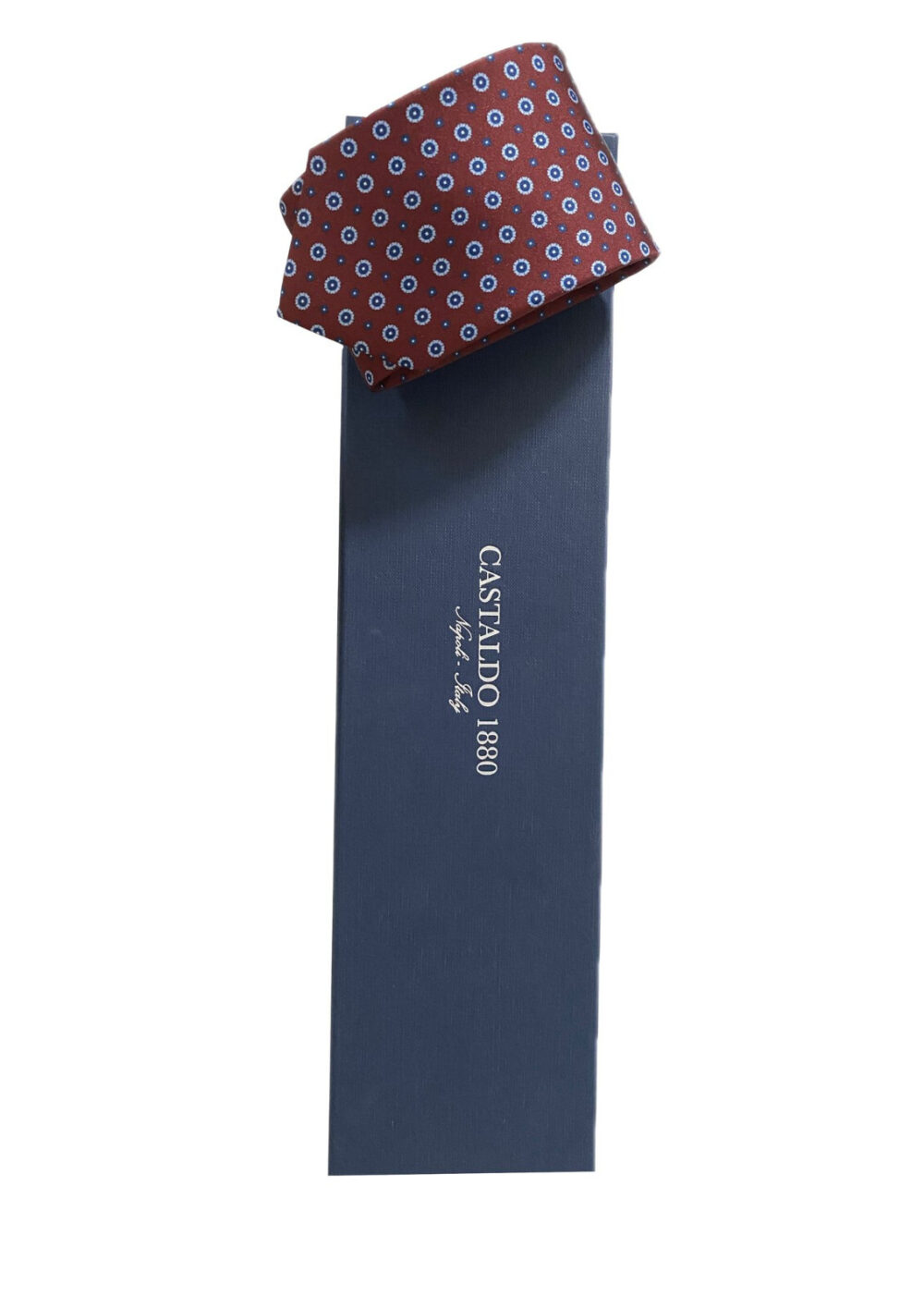 Cravatta motivo floreale - Castaldo 1880 - 100% seta - immagine 3