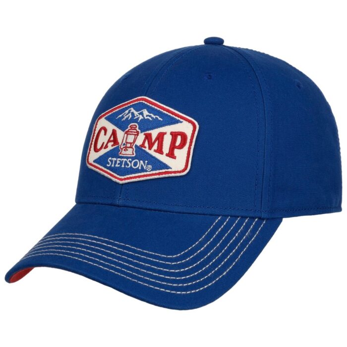 Cappellino Stetson  Camp Logo in Cotone - Taglia Unica - Blu - 64161