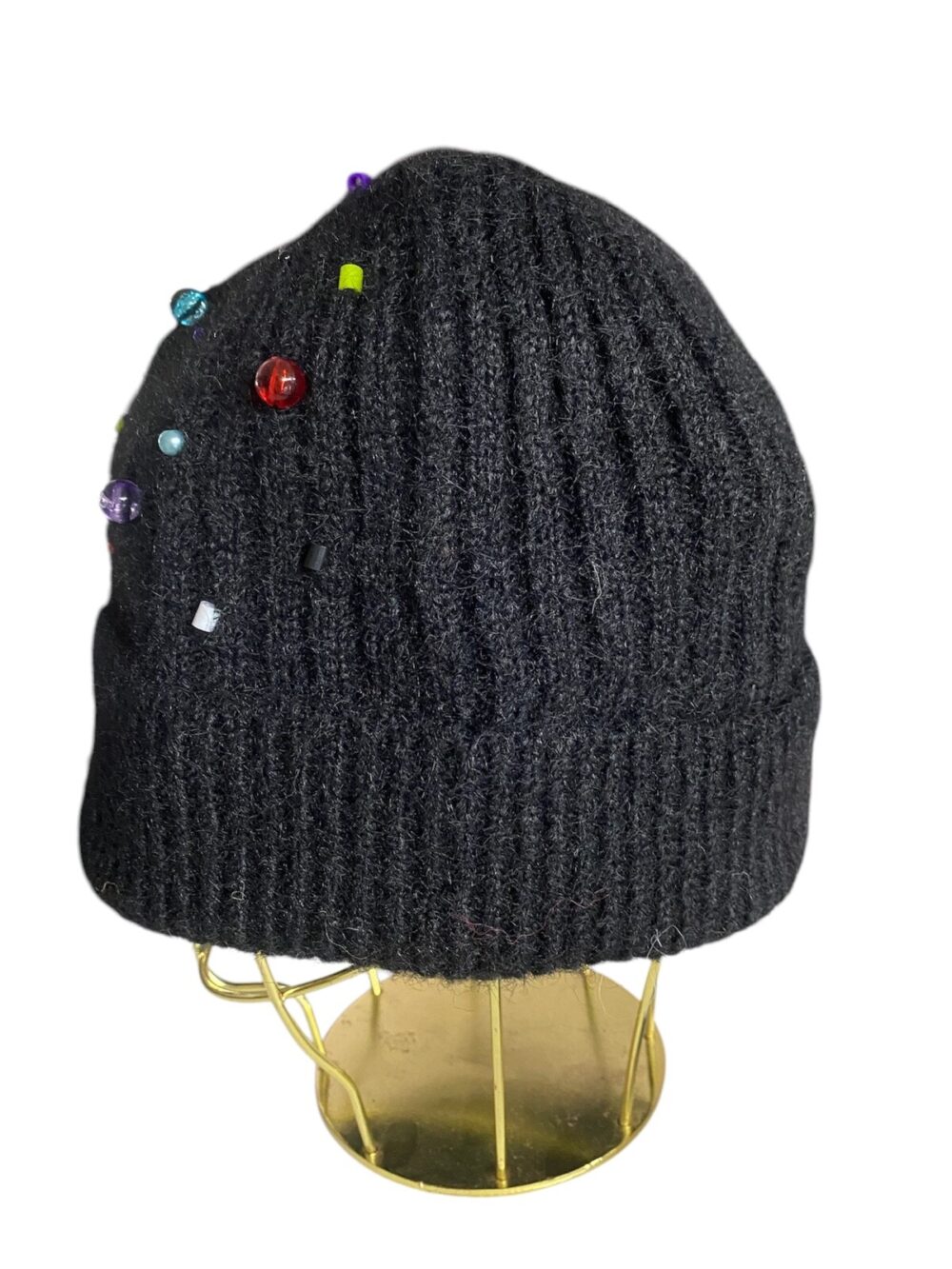 Berretto Beanie in lana Seeberger con strass - 10 Nero - 0191600000 - immagine 3