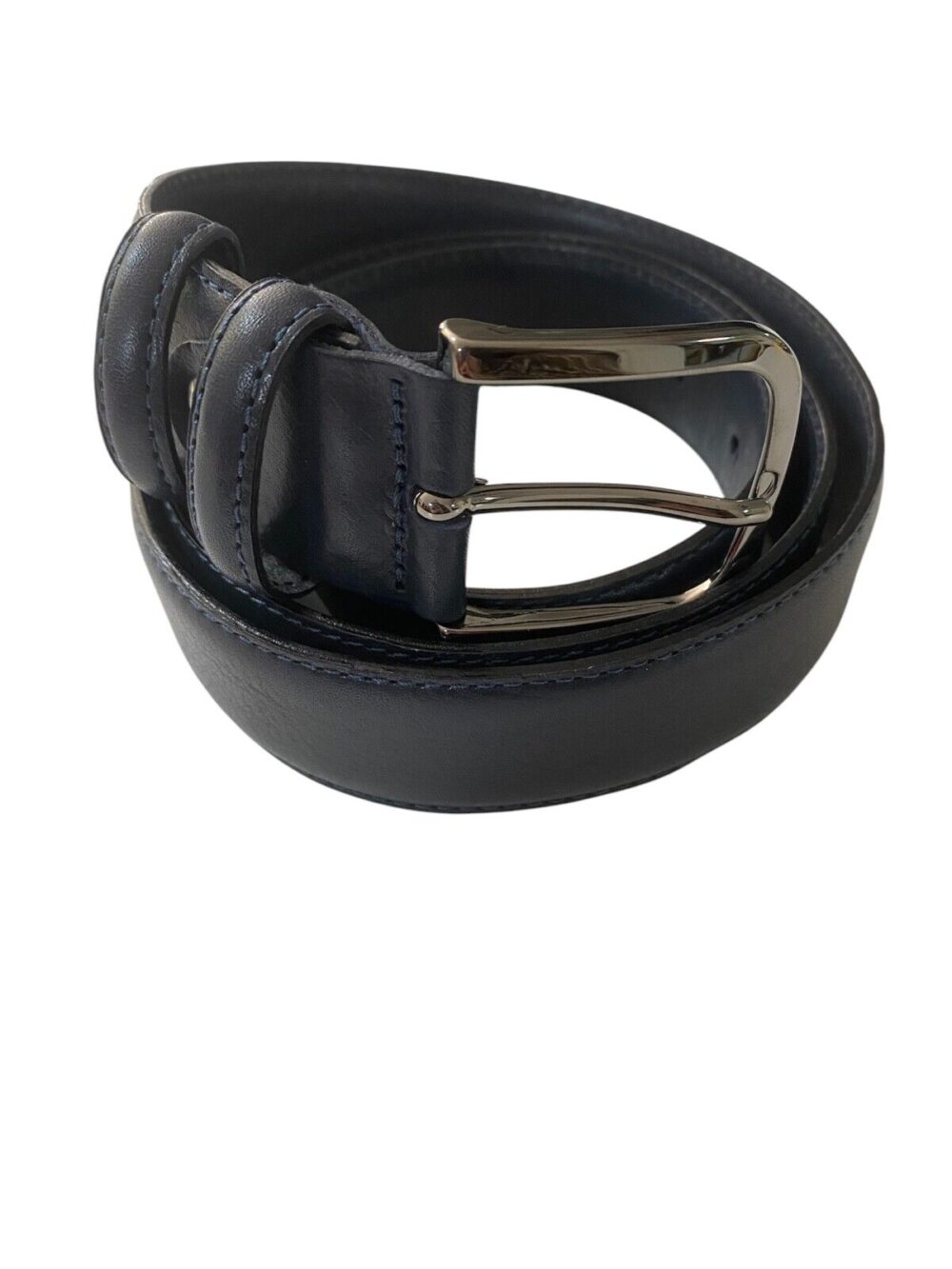 Cintura uomo in pelle di vitello martellata - Blu navy - Castaldo 1880 - 5295
