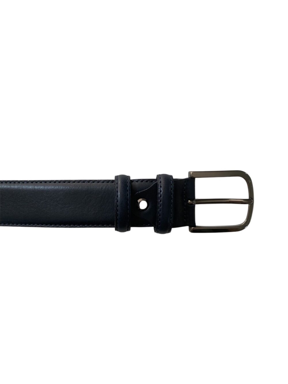 Cintura uomo in pelle di vitello martellata - Blu navy - Castaldo 1880 - 5295 - immagine 3