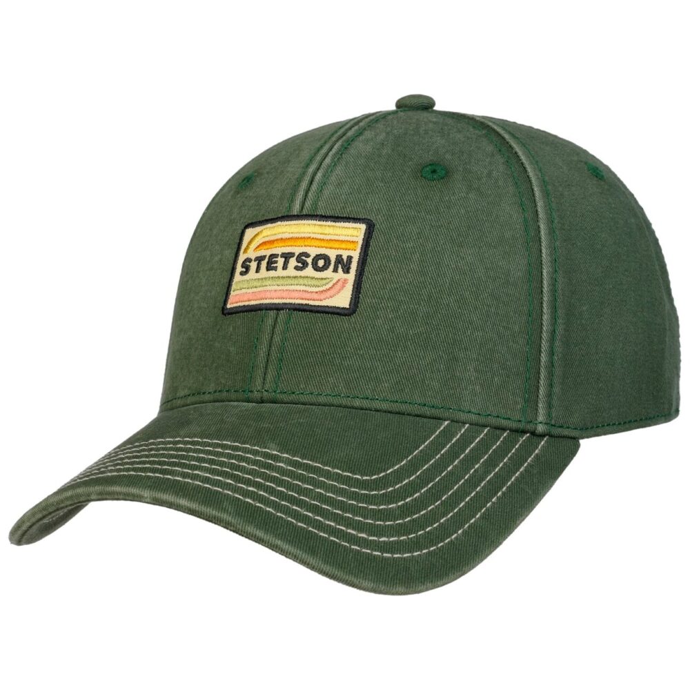 Cappellino Stetson Lenloy in Cotone - Verde Scuro - Protezione UV - 58128