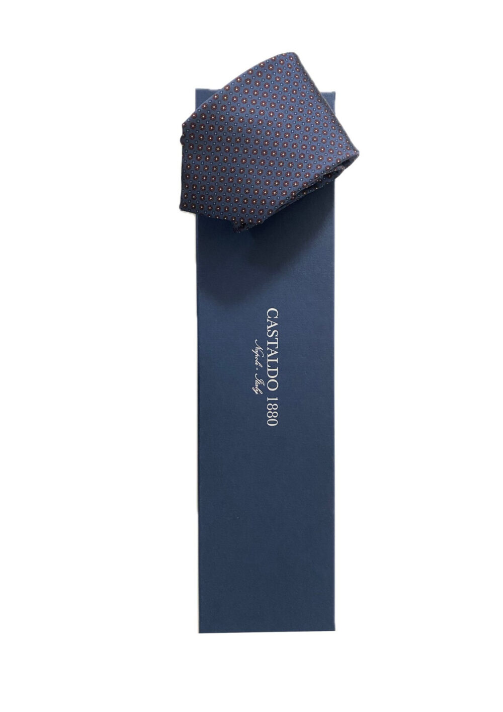 Cravatta motivo floreale - Castaldo 1880 - 100% seta - immagine 3