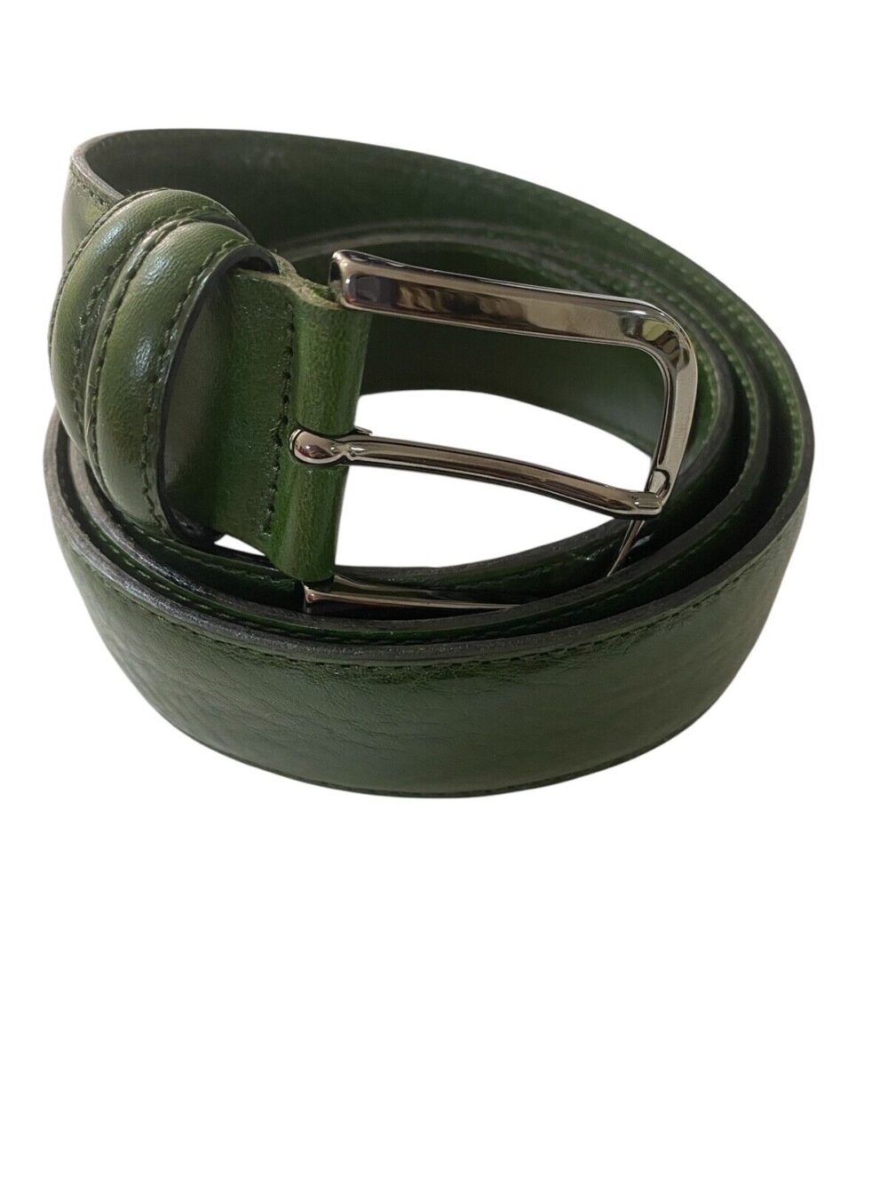 Cintura uomo in pelle di vitello martellata - Verde - Castaldo 1880 - 5295
