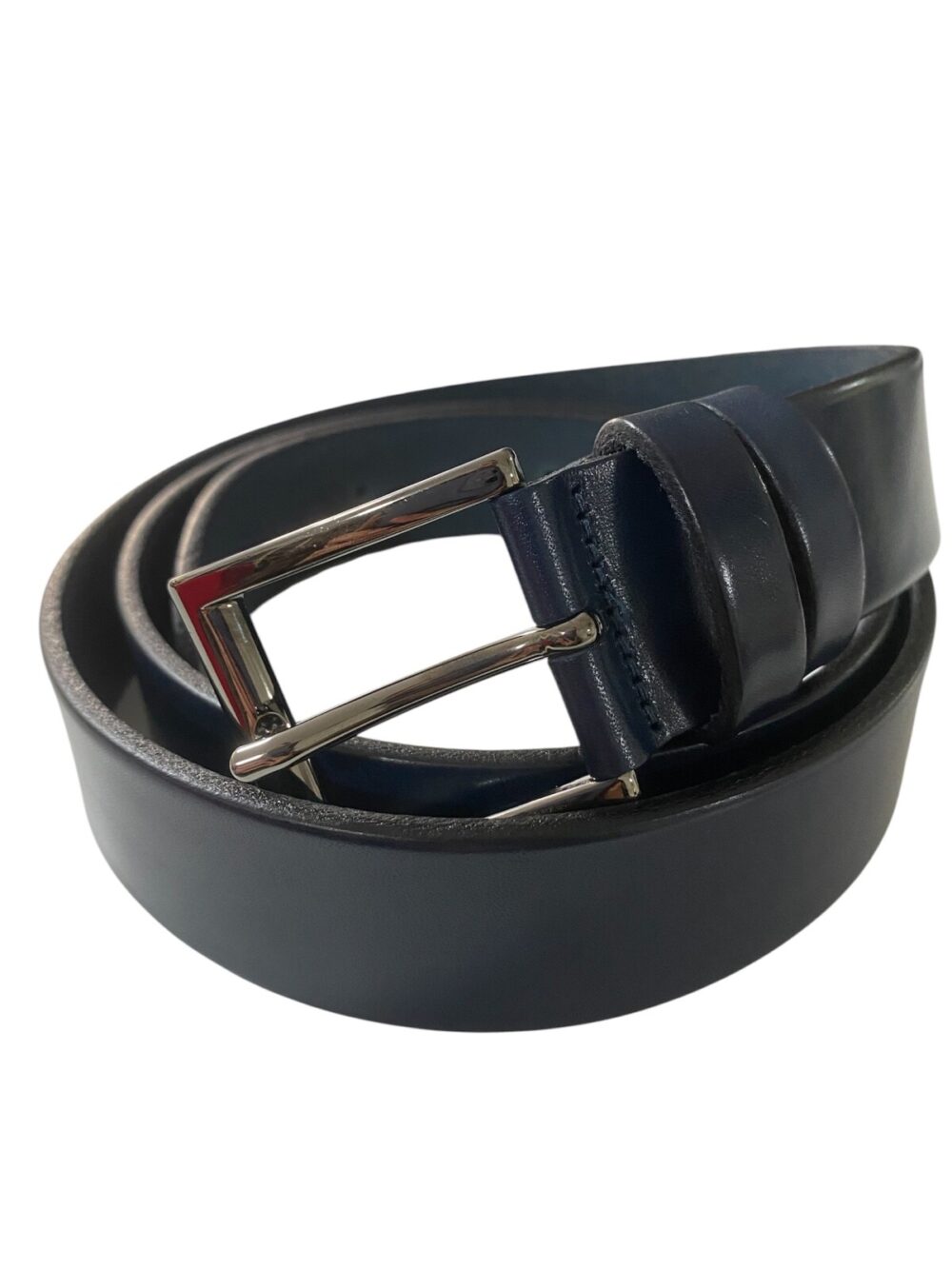 Cintura uomo in pelle vera - Blu navy - Castaldo 1880 - 858