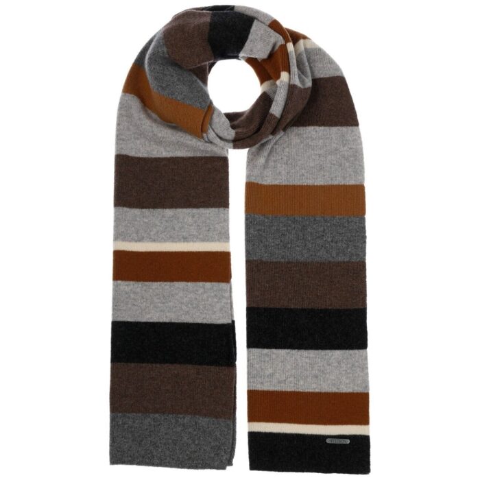 Sciarpa Stetson - Lana merino- A righe - Multicolore