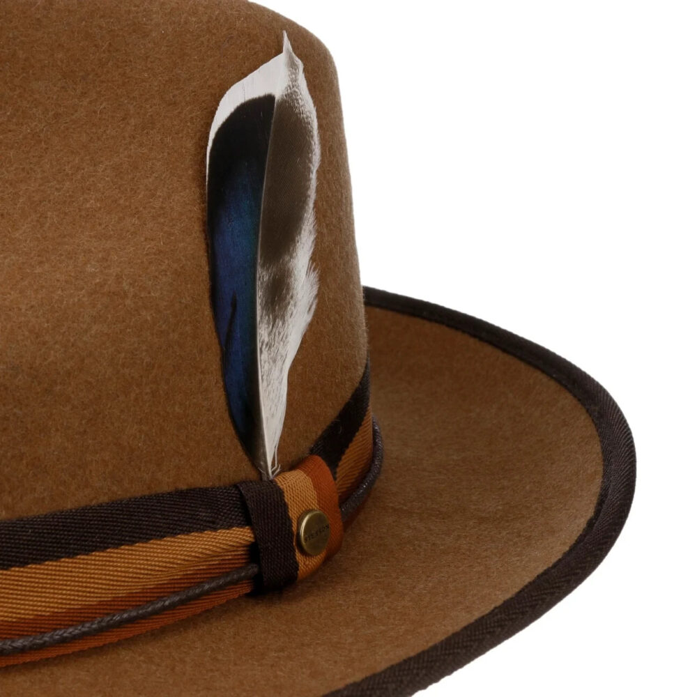 Cappello Fedora Stetson - Feltro in lana - Con piume - immagine 5