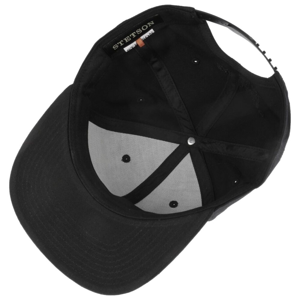 Cappellino Stetson Black Lettering in Cotone - Nero - Regolabile - 57682 - immagine 6