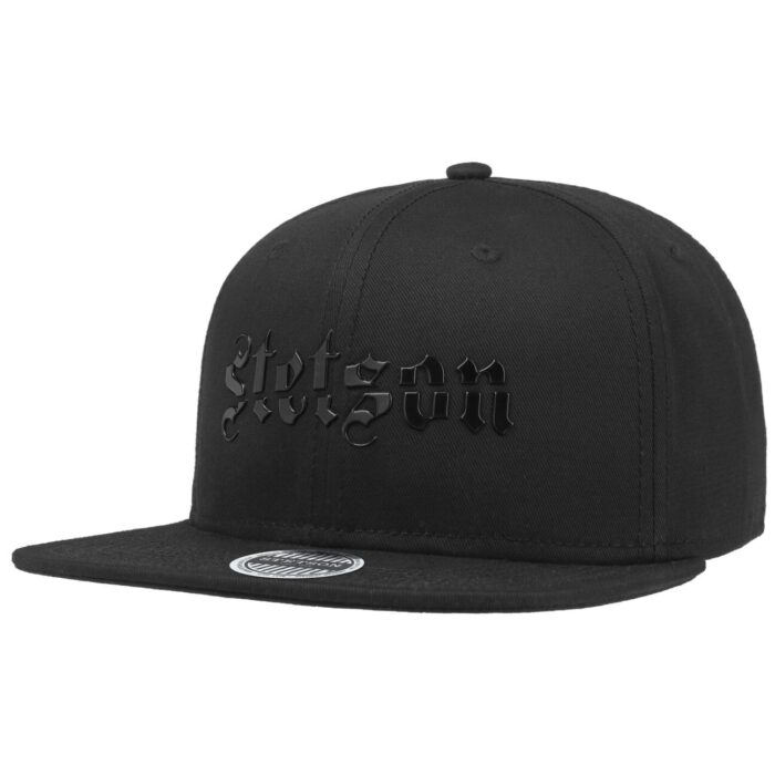 Cappellino Stetson Black Lettering in Cotone - Nero - Regolabile - 57682