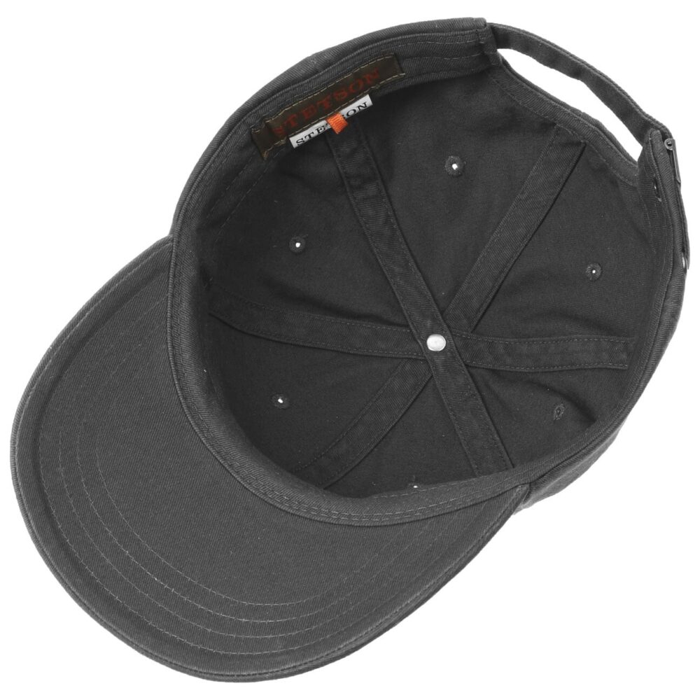Cappellino Stetson Rector Antracite - Protezione UV 40 Regolabile -  Cotone-70886 - Grigio - immagine 4