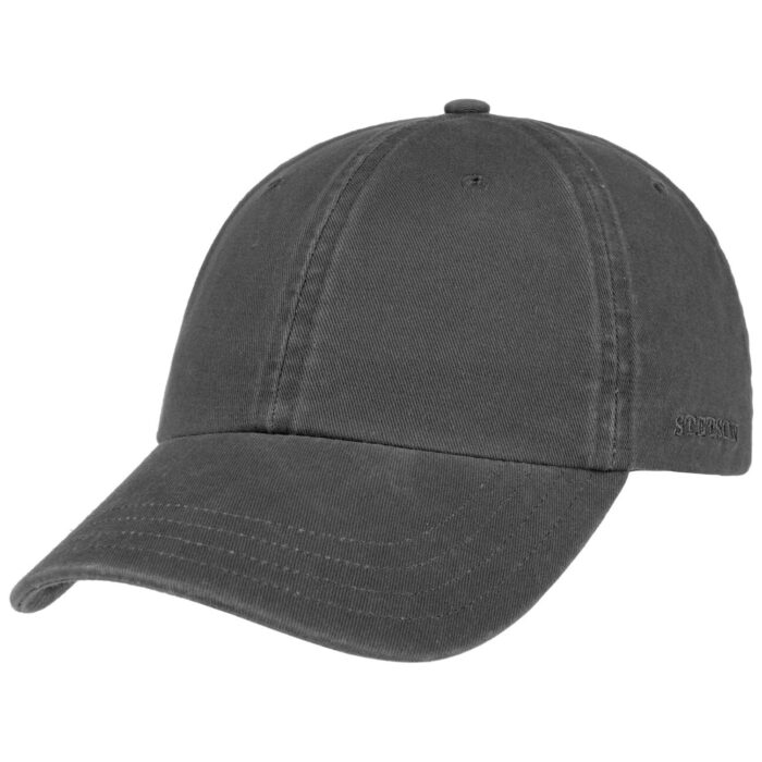 Cappellino Stetson Rector Antracite - Protezione UV 40 Regolabile -  Cotone-70886 - Grigio