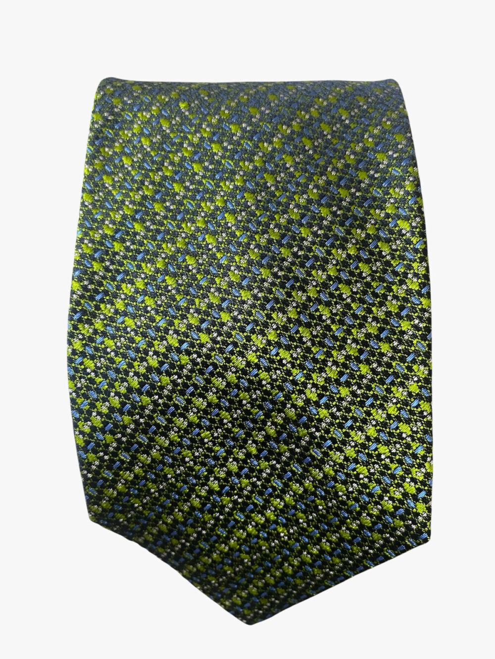 Cravatta ULTURALE tre pieghe - 100% seta - Verde