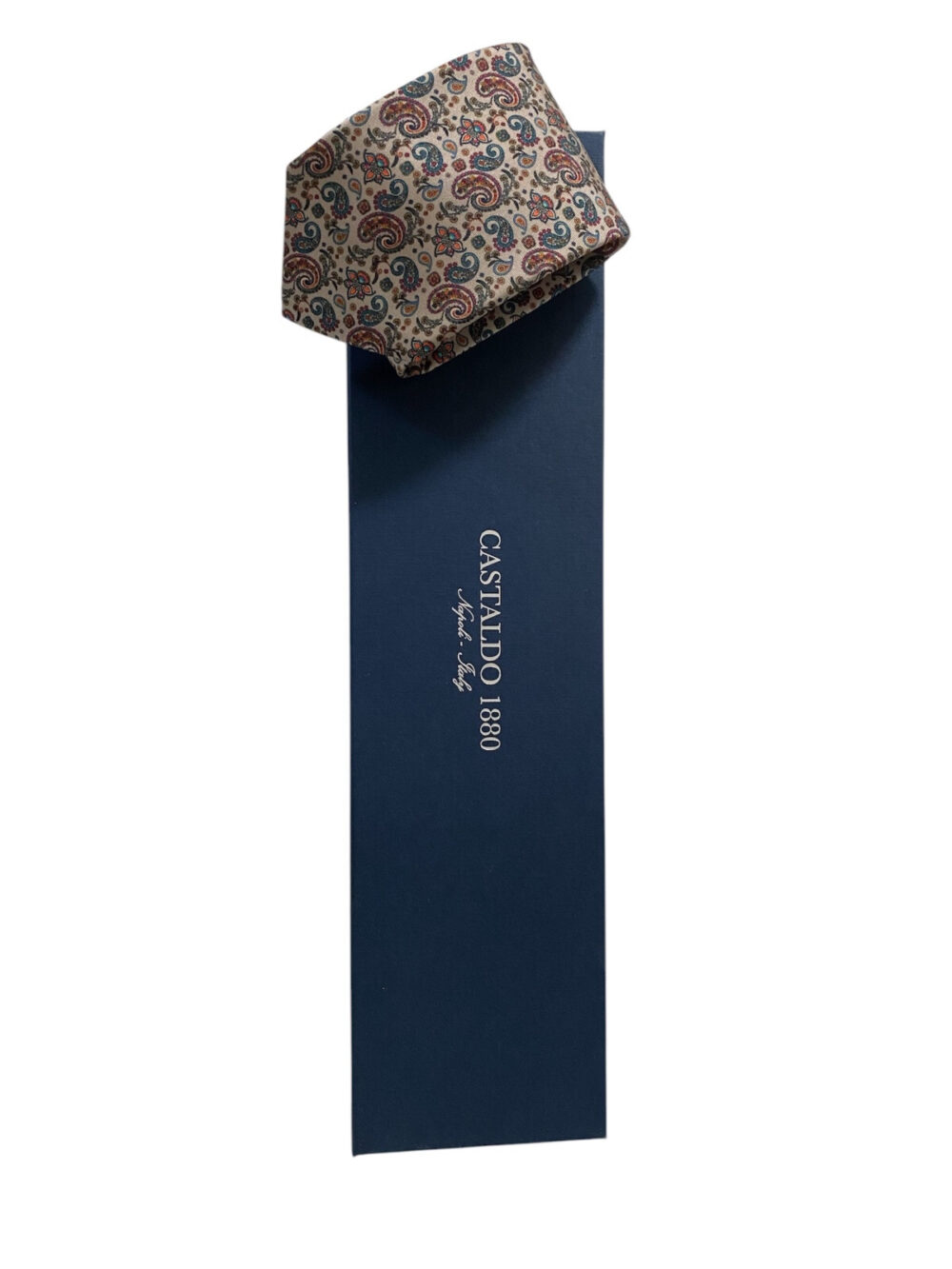 Cravatta fantasia Paisley - Castaldo 1880 - 100% seta - immagine 3