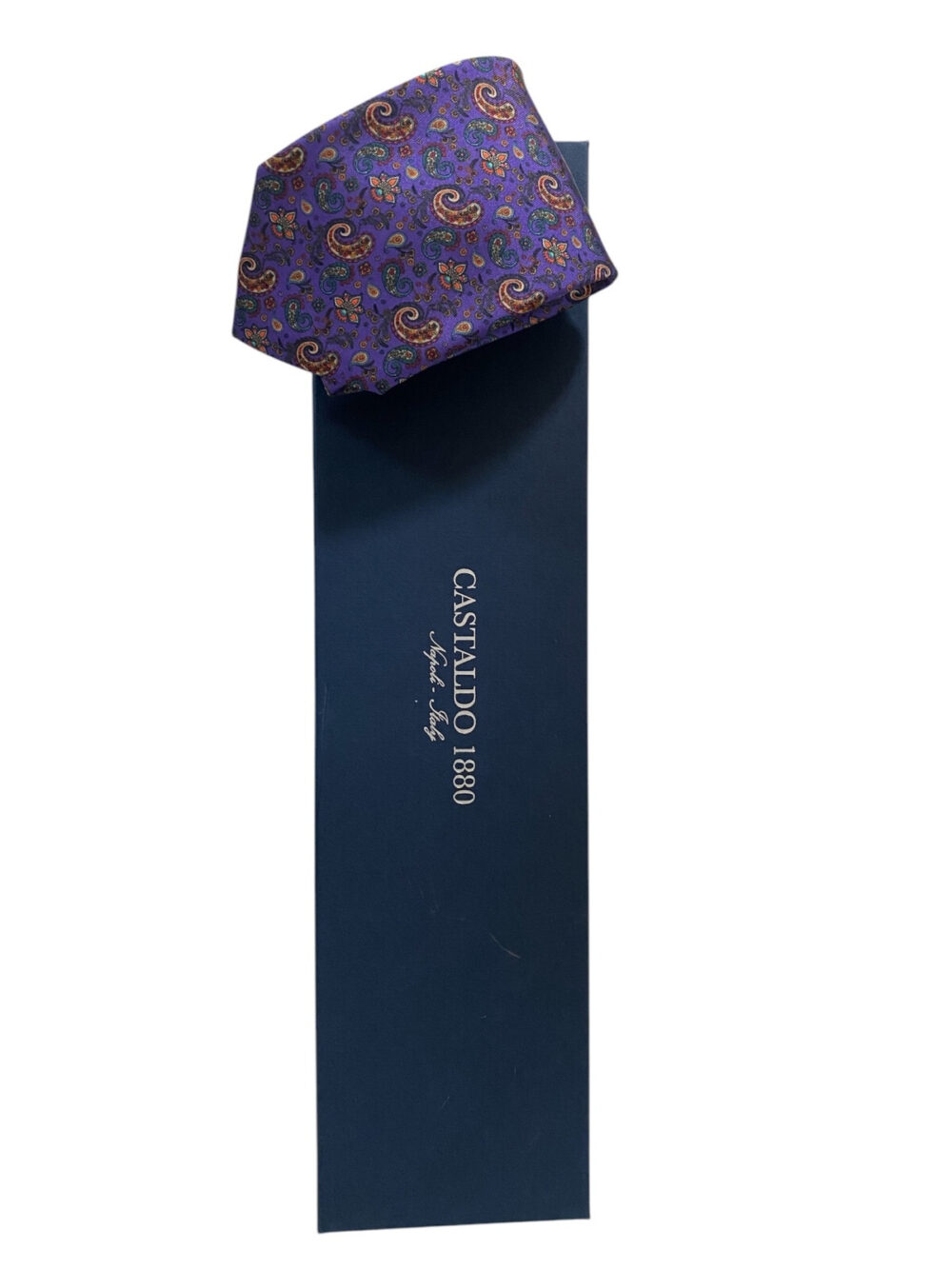 Cravatta fantasia Paisley - Castaldo 1880 - 100% seta - immagine 3