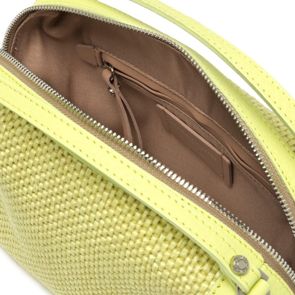 Borsa Gianni Chiarini - ALIFA - BS8788 13313 - pelle e tessuto - verde - immagine 3