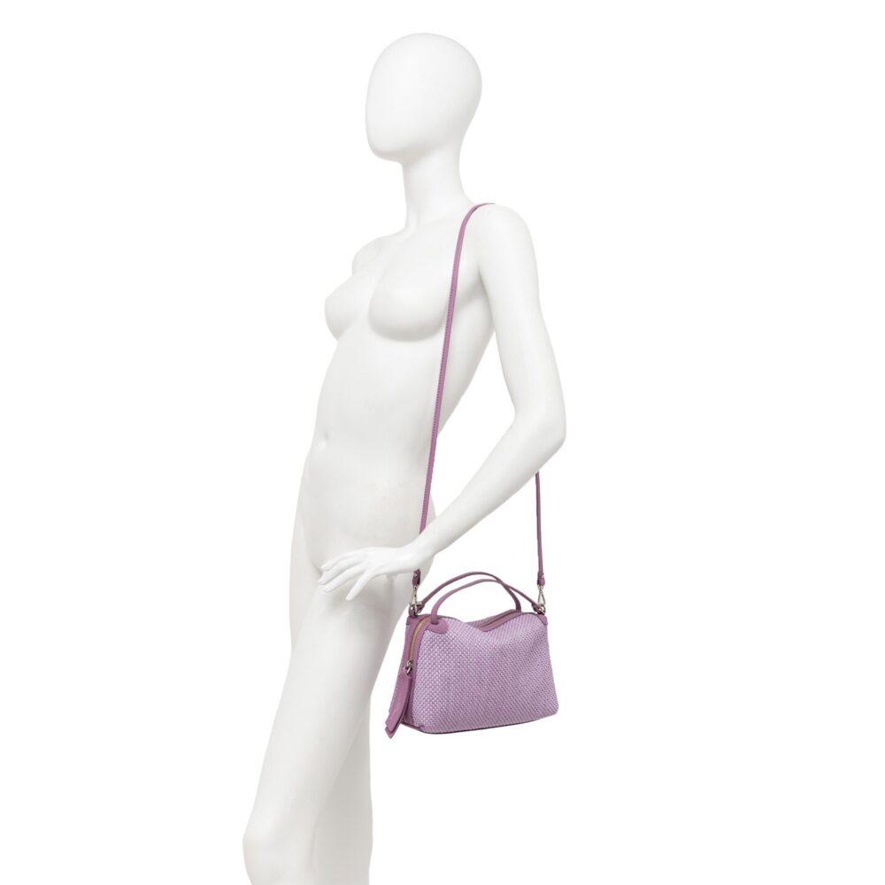 Borsa Gianni Chiarini - ALIFA - BS8788 13313 - pelle e tessuto - verde - immagine 4